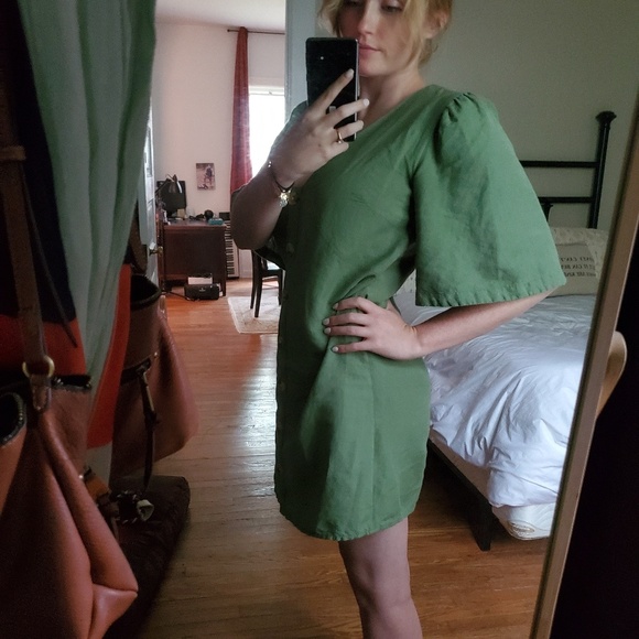 Topshop Linen Dress - Picture 6 of 8